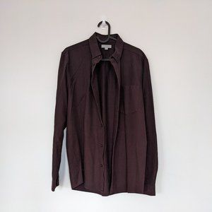 COS Burgundy Shirt (Size: S)